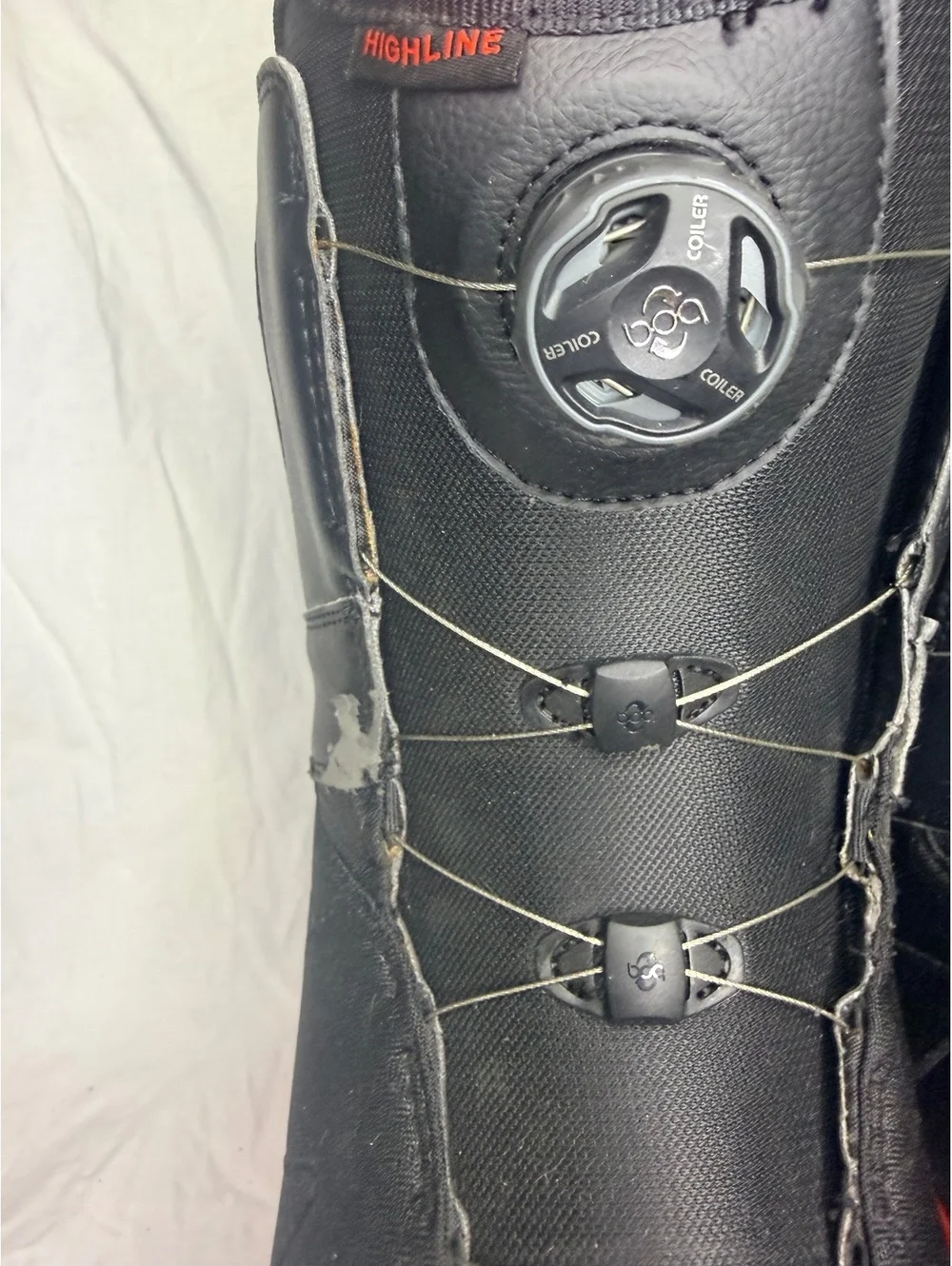 Burton Highline BOA Men’s Size 13 Black Red Snowboard Boots Imprint 1